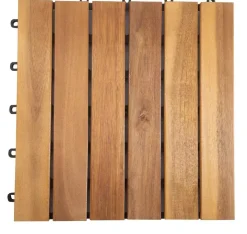 Acacia houten tuintegel 30x30x2.4 cm