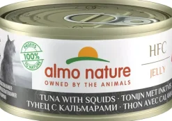Almo Nature HFC Natural kattenvoer in gelei tonijn & inktvis 70g