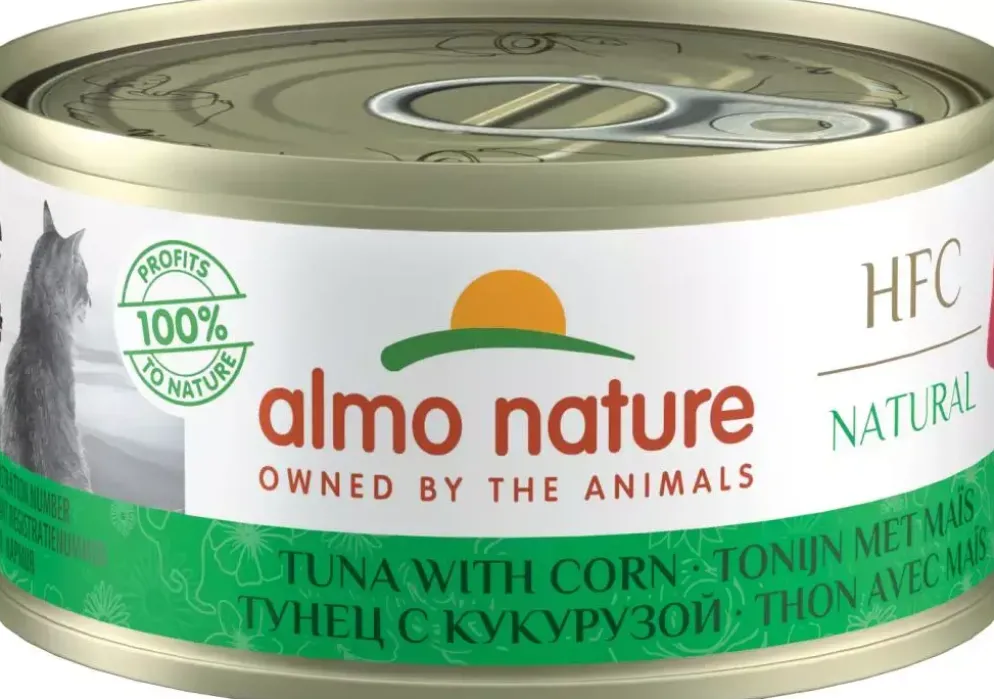 Almo Nature HFC Natural kattenvoer tonijn & mais 70g