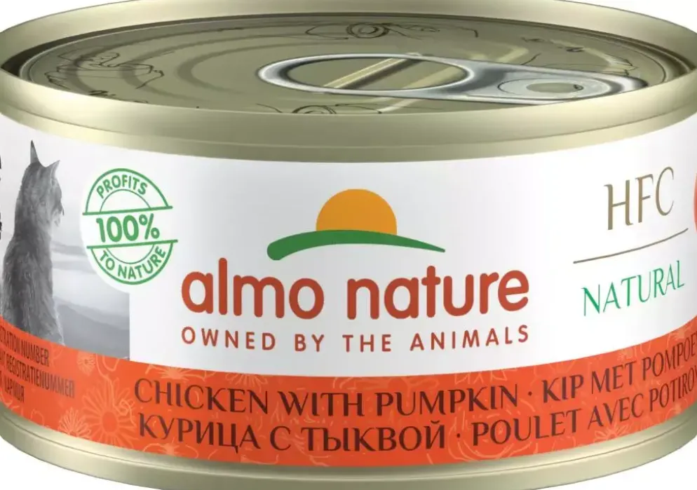 Almo Nature HFC Natural Kip & Pompoen – Natvoer 70g