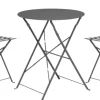 Ambiance bistroset rond antraciet