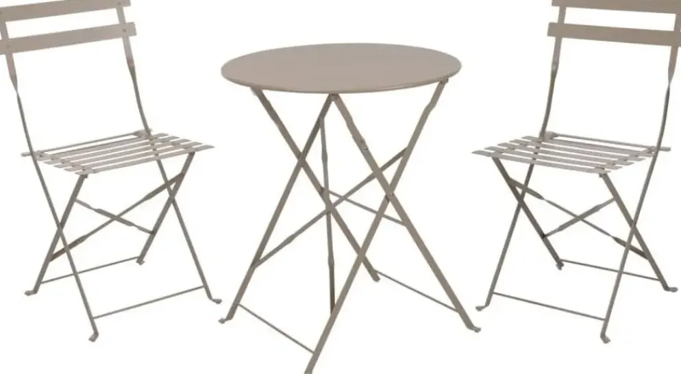 Ambiance bistroset vouwbaar taupe