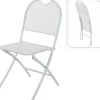Ambiance bistrostoel vouwbaar mesh off white