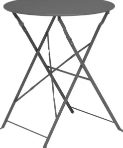 Ambiance bistrotafel rond 60x70cm antraciet