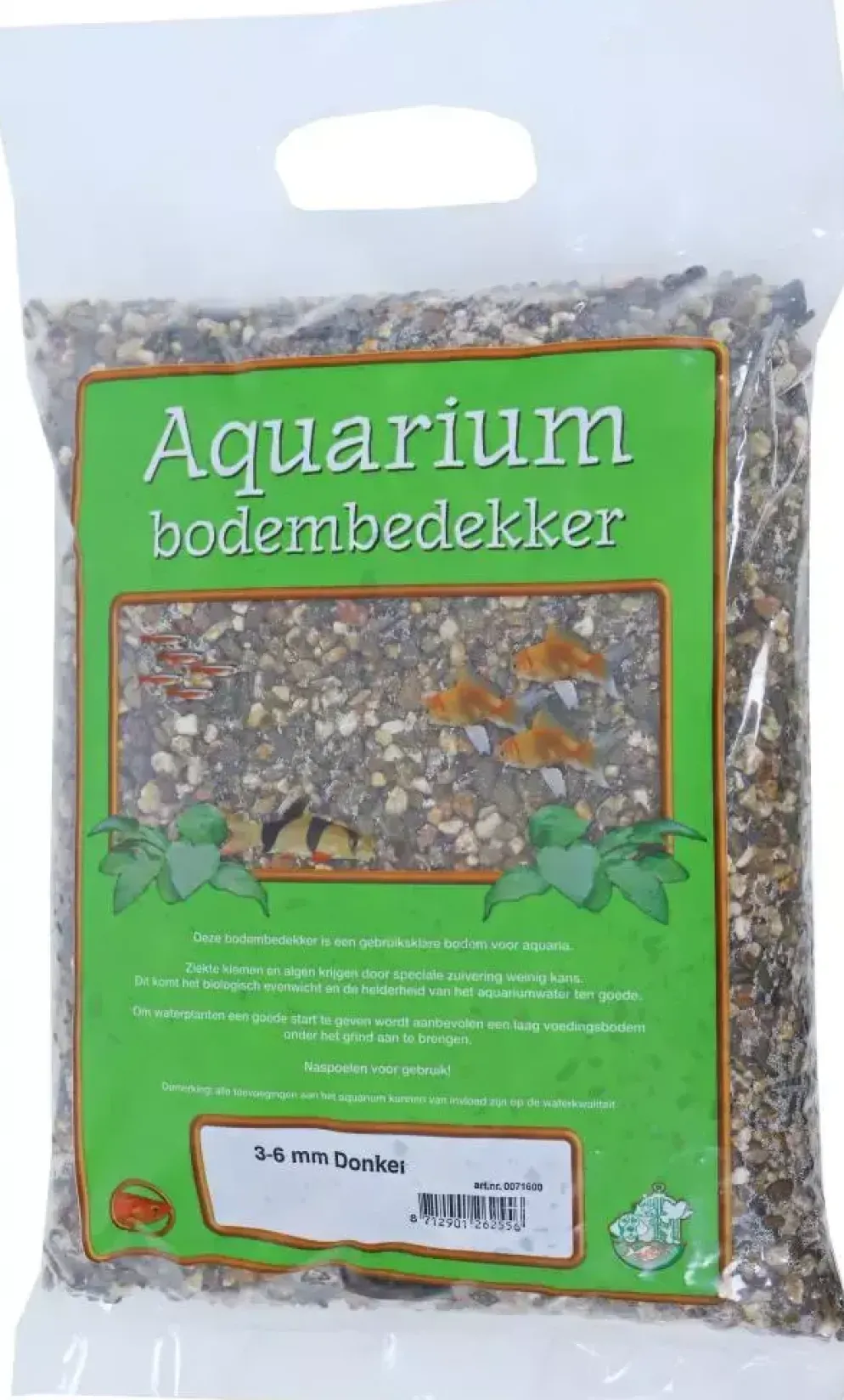 Aquarium grind donker 3-6, zak a 8 kg