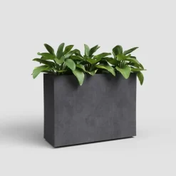 Artevasi sydney hoog kunststof plantenbak 79.5x29.5x68cm antraciet