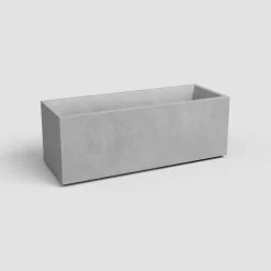 Artevasi sydney kunststof plantenbak 99.5x39.5x43cm grijs