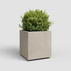 Artevasi sydney kunststof plantenbak 39.5x39.5x43cm crème