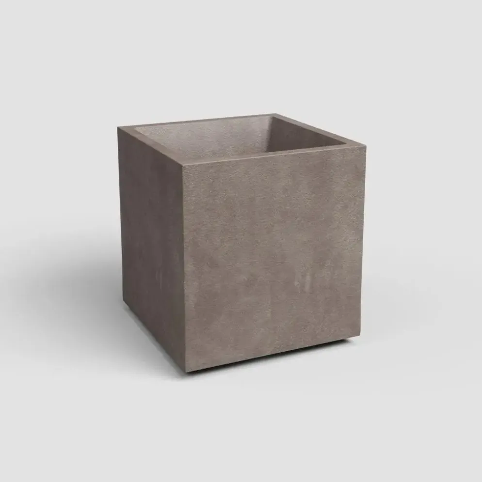 Artevasi sydney kunststof plantenbak 39.5x39.5x43cm taupe