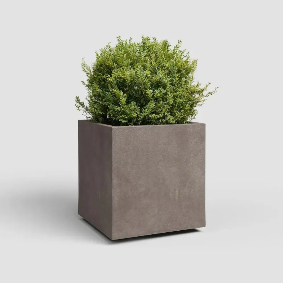 Artevasi sydney kunststof plantenbak 39.5x39.5x43cm taupe