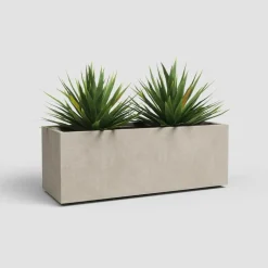 Artevasi sydney kunststof plantenbak 79.5x29.5x29.5cm crème