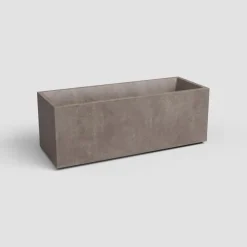 Artevasi sydney kunststof plantenbak 79.5x29.5x29.5cm taupe