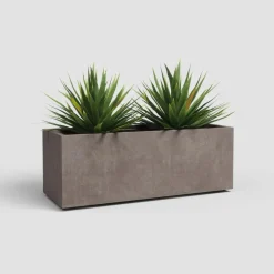 Artevasi sydney kunststof plantenbak 79.5x29.5x29.5cm taupe