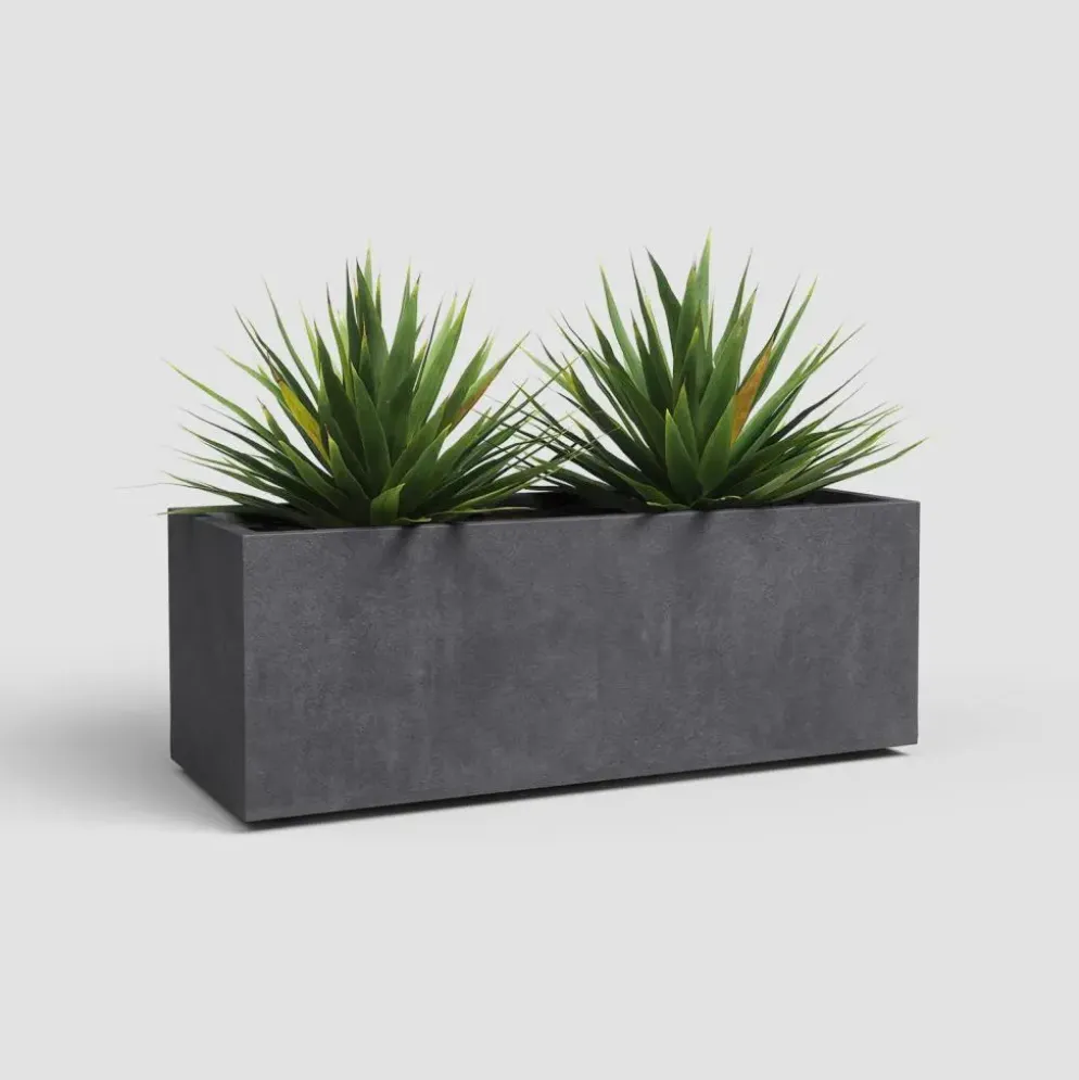 Artevasi sydney kunststof plantenbak 99.5x39.5x43cm antraciet