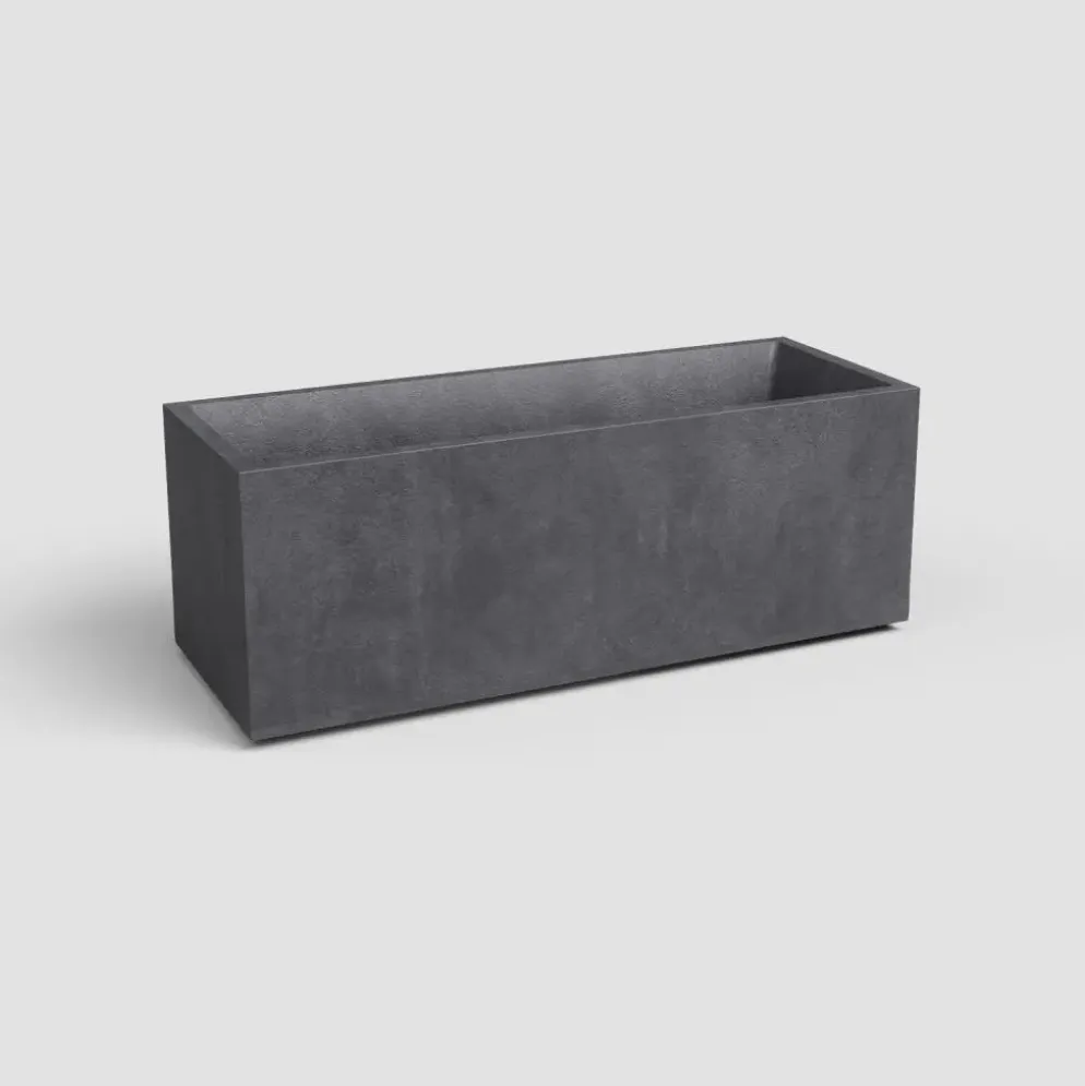 Artevasi sydney kunststof plantenbak 99.5x39.5x43cm antraciet