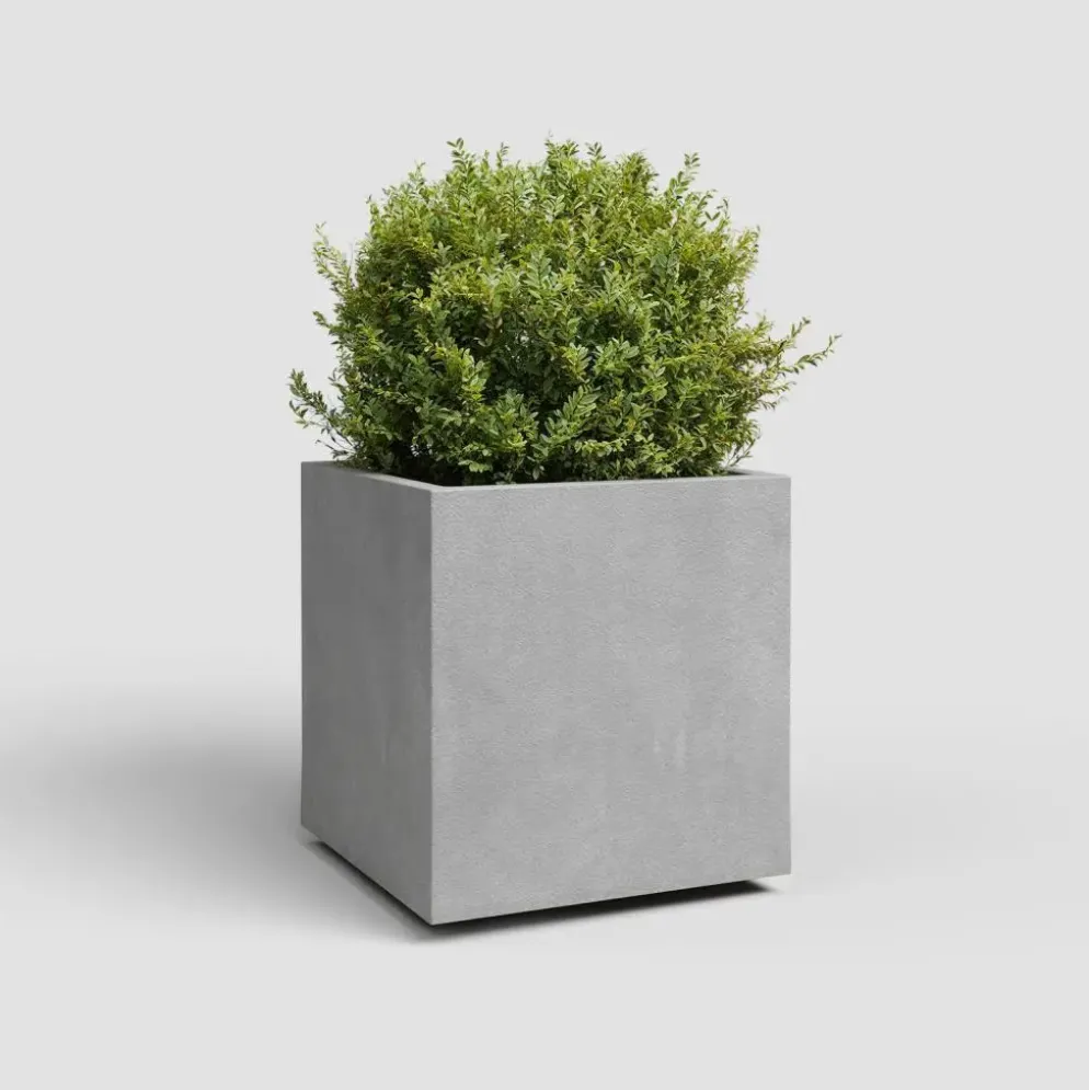 Artevasi Sydney plantenbak wr 40 ma light grey 39,5x39,5x43cm