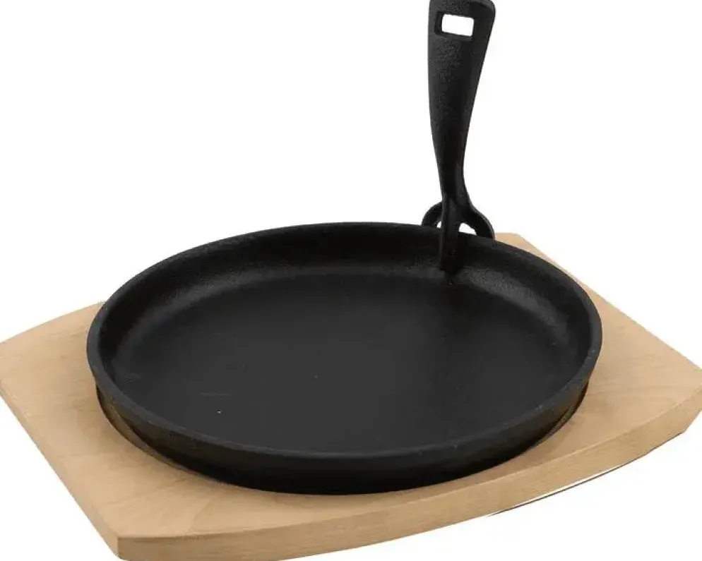 Barbecook Grillpan m/onderlegger gietijzer