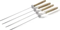 Barbecook 4 spiezen met afschuifring - fsc