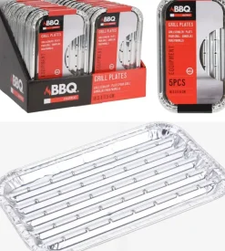 Bbq grillschalen set 5 stuks