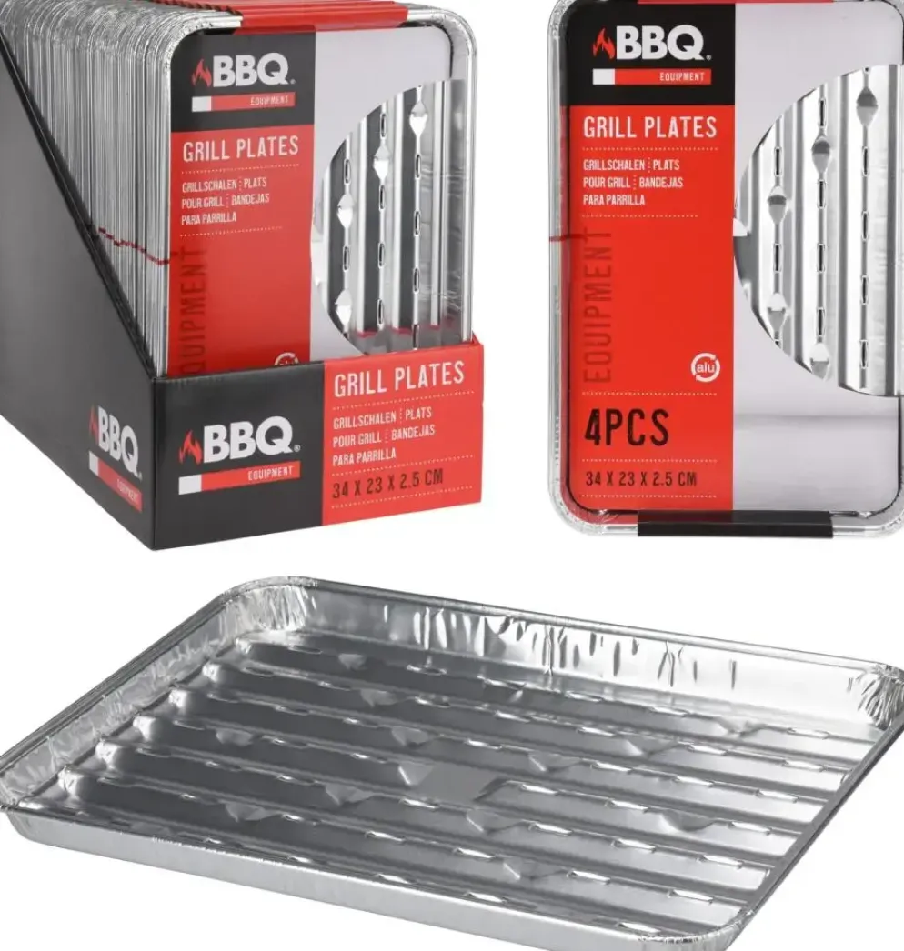 Bbq grillschalen set van 5 stuks