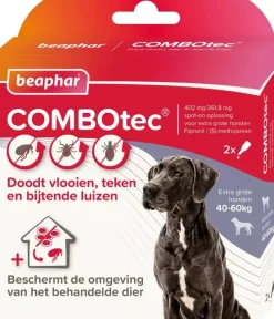Beaphar COMBOtec® Spot-On Hond 40–60 kg – 2 pipetten