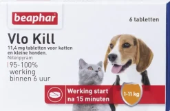 Beaphar Vlo Kill kat en hond tot 11kg 6st