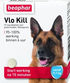Beaphar Vlo Kill – Voor Honden en Katten tot 11 kg (6 Tabletten)