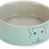 Beeztees caviavoerbak Frinca keramiek 250ml 10x10x4.5cm mint