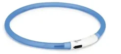 Beeztees hondenhalsband Dogina Safety Gear USB oploaadbaar siliconen 70x1cm blauw