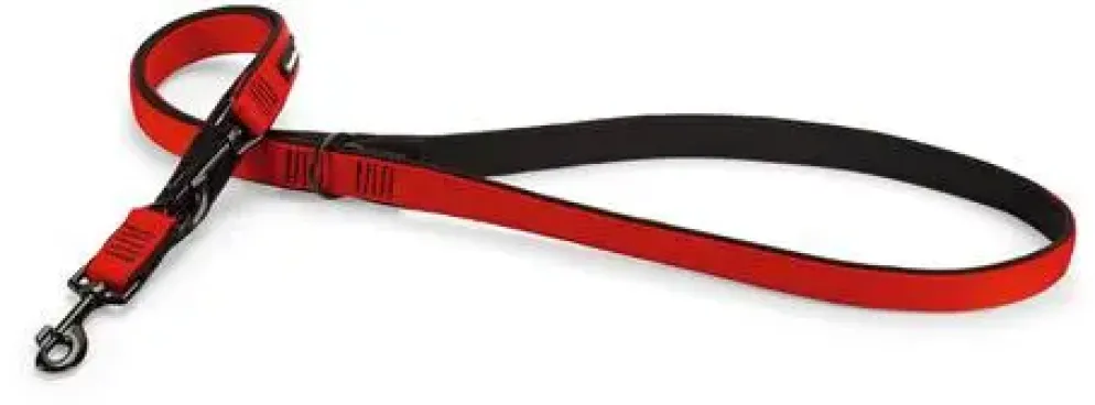 Beeztees hondenriem dressuurlijn Parinca premium nylon 200x2.5cm rood