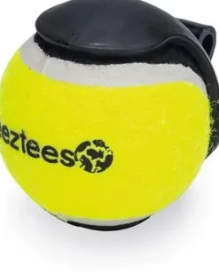 Beeztees hondenspeelgoed balhouder met bal nylon 8x6.5x6.5cm zwart