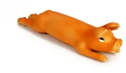 Beeztees hondenspeelgoed Biggetje groot latex 38.5x11x8cm oranje