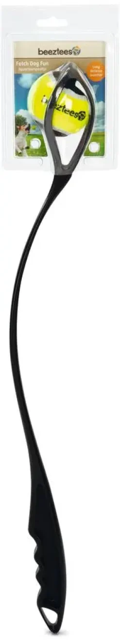 Beeztees hondenspeelgoed Fetch tennisbalwerper plastic 65x6.5x6.5cm zwart