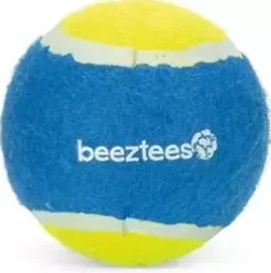 Beeztees hondenspeelgoed Fetch tennisbal plastic d10cm blauw/geel