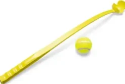 Beeztees hondenspeelgoed Fetch tennisbalwerper plastic 62x6.5x6.5cm geel
