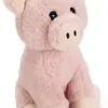 Beeztees hondenspeelgoed varken Gino pluche 25x19x18cm roze