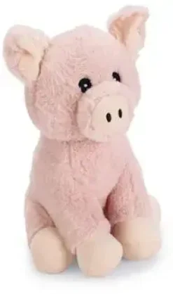 Beeztees hondenspeelgoed varken Gino pluche 25x19x18cm roze
