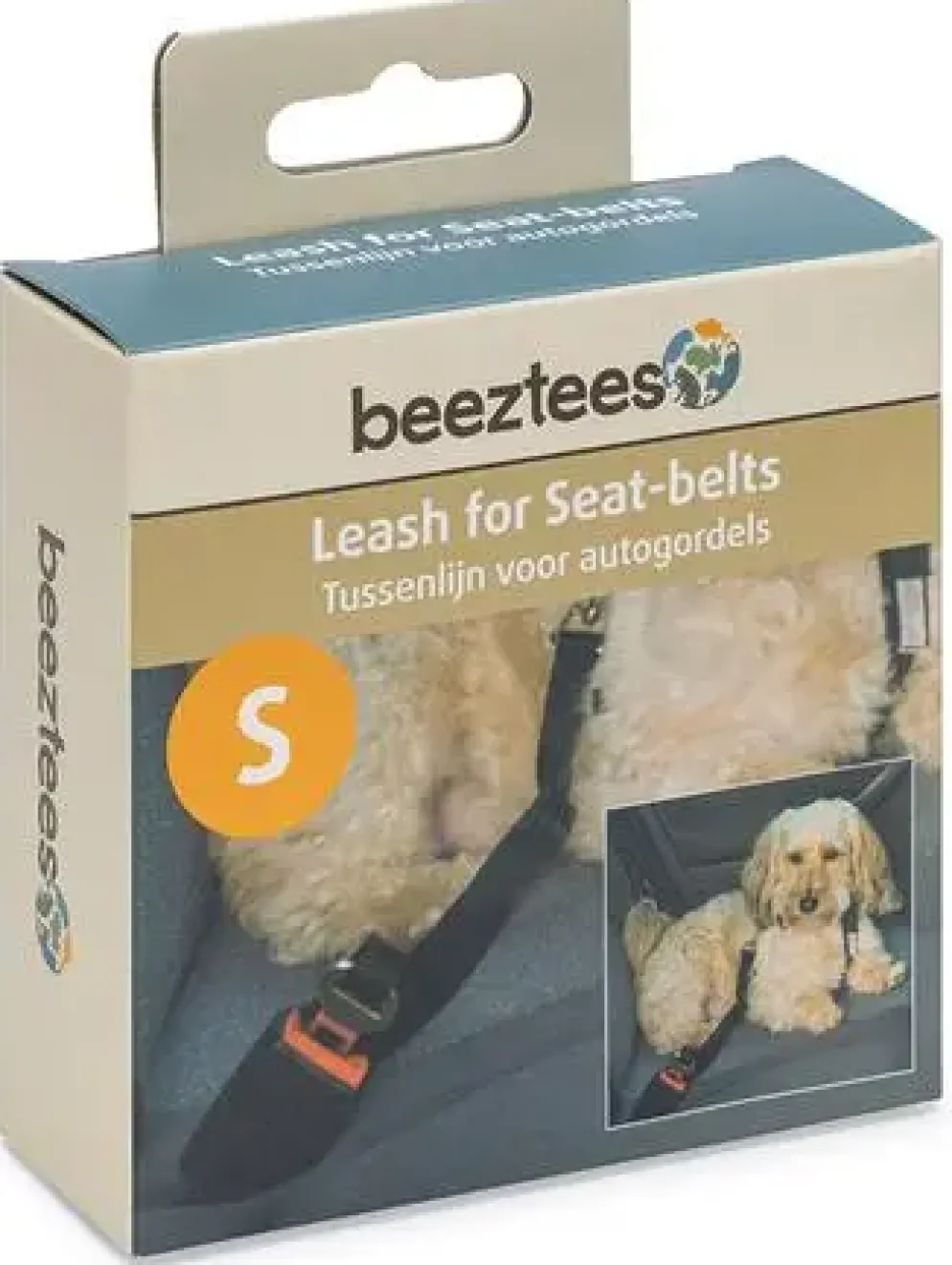 Beeztees hondentuig nylon 55x1,5cm zwart