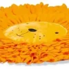 Beeztees katten snuffelmat Jungle leeuw Samba pluche d45h4cm oranje