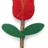 Beeztees kattenspeelgoed catnip en matatabi roos 12x4x2cm bruin/rood