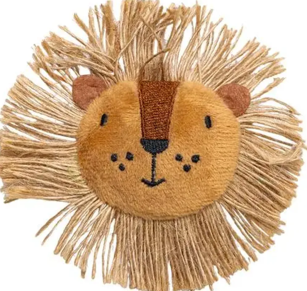 Beeztees kattenspeelgoed Jungle Leon pluche 10x9x2cm bruin