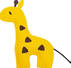 Beeztees kattenspeelgoed Jungle giraf Cody vilt 17x14x1.5cm geel