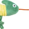 Beeztees kattenspeelgoed Jungle kameleon Noeki pluche 19x8x2cm geel/groen
