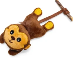 Beeztees kattenspeelgoed Jungle Aap pluche/matatabi 16x7x5cm bruin
