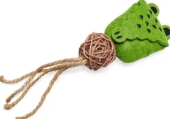 Beeztees kattenspeelgoed Jungle krokodil Raddi vilt 18x6x4cm groen