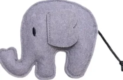 Beeztees kattenspeelgoed Jungle olifant Noddi vilt 15x8x2.5cm grijs