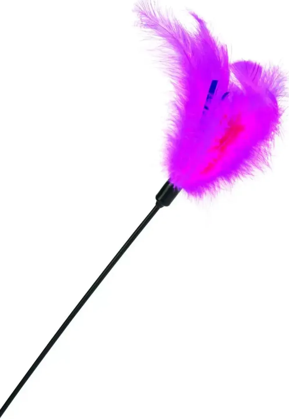 Beeztees kattentickler met zachte veren 45cm roze