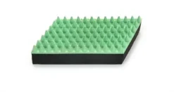 Beeztees massageborstel hond rubber 13x5,5x2,5 cm mint