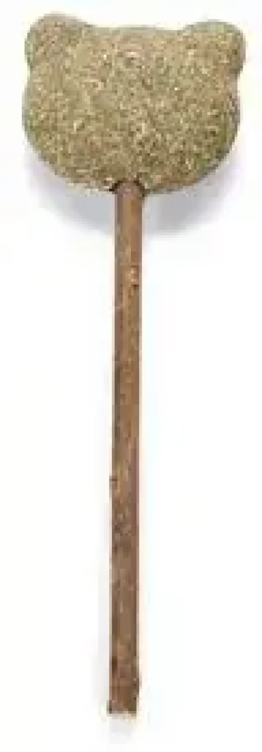 Beeztees matatabi stok met catnip kattenkop 13x4x1.5cm bruin