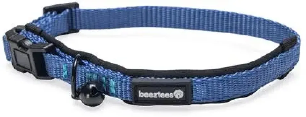Beeztees Parinca kattenhalsband blauw, 25 - 30 cm